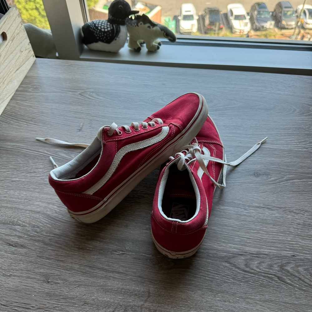 Mens red old skool vans